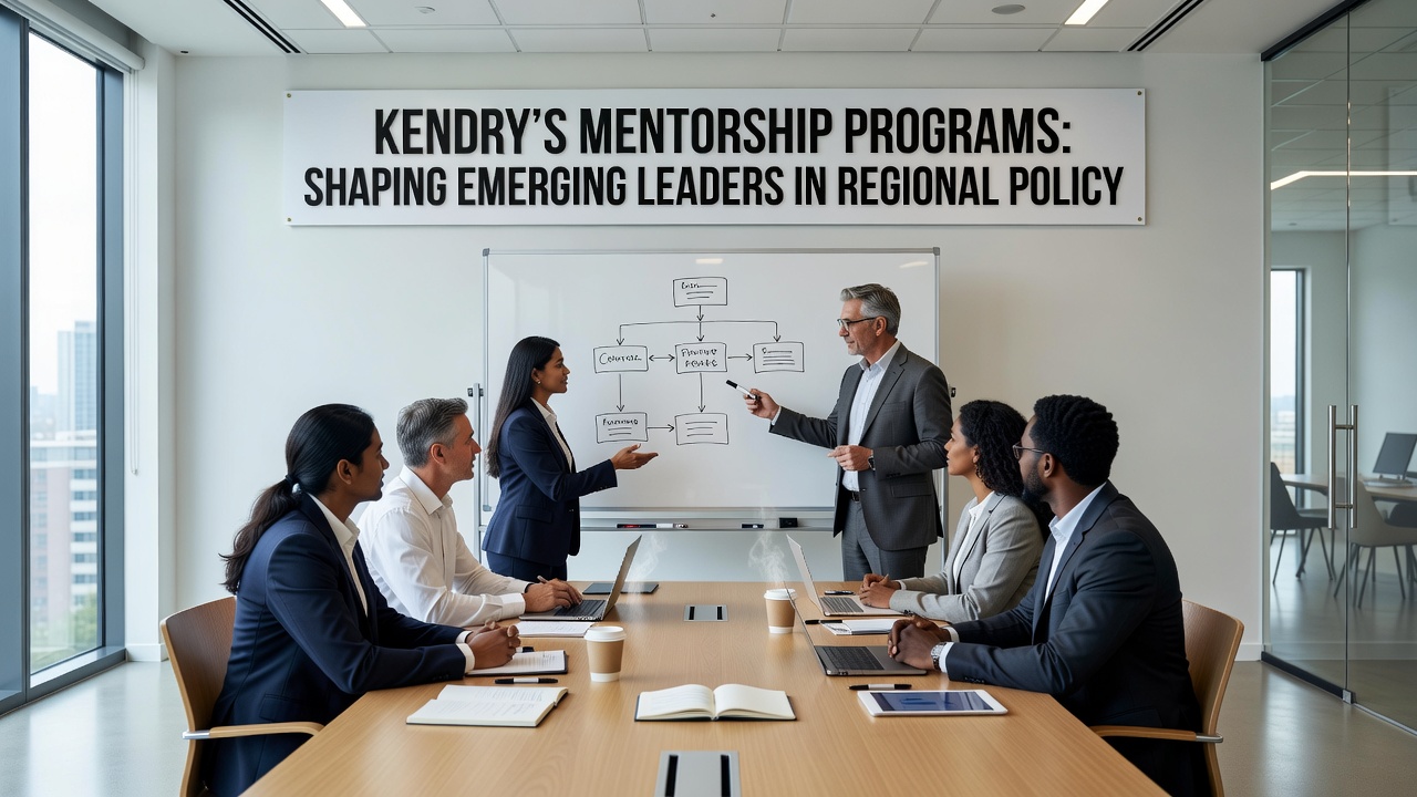 Group discussion during a Kendry mentorship session on regional policy development